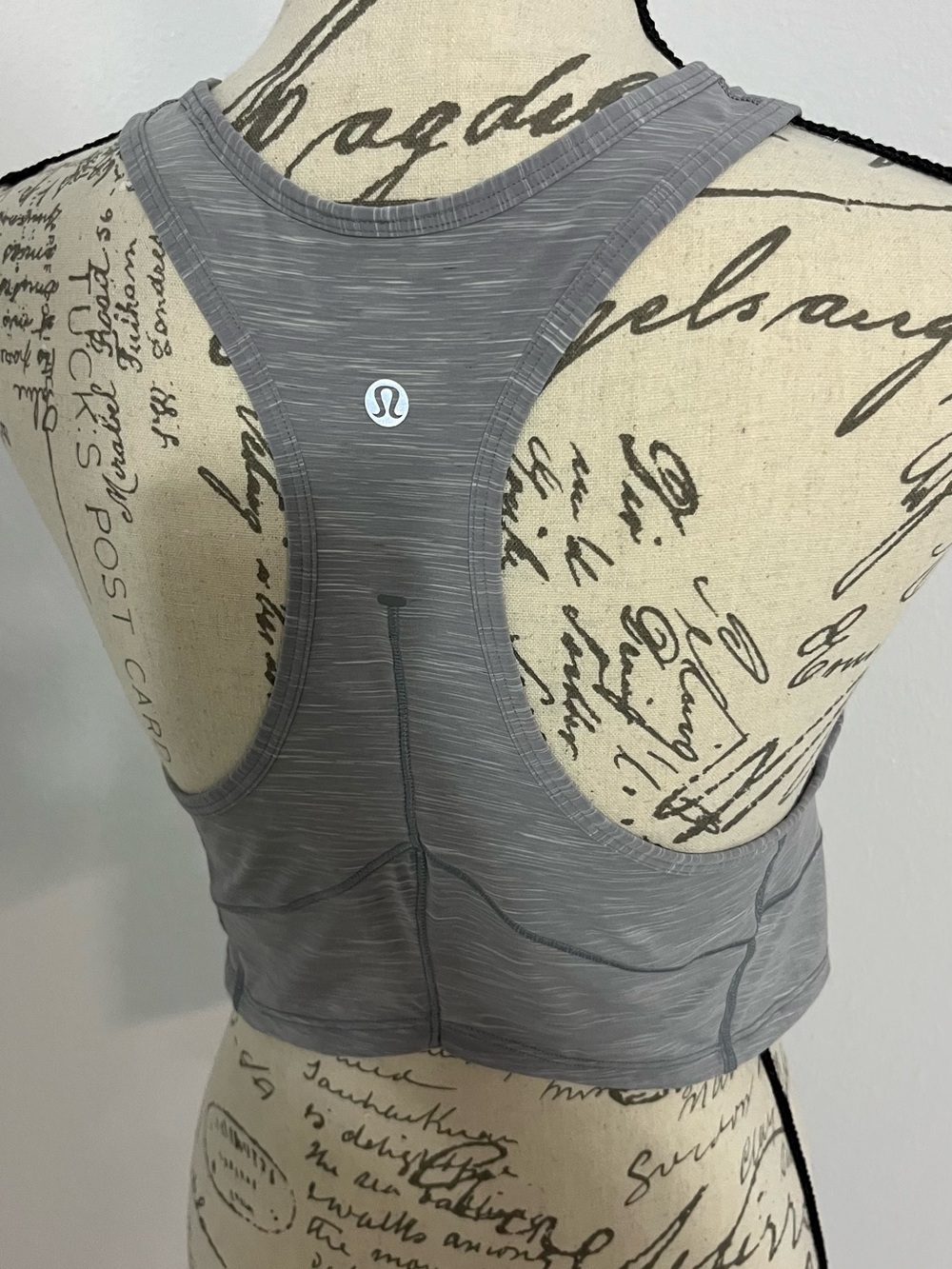 lululemon athletica Gray Racerback Tank Top